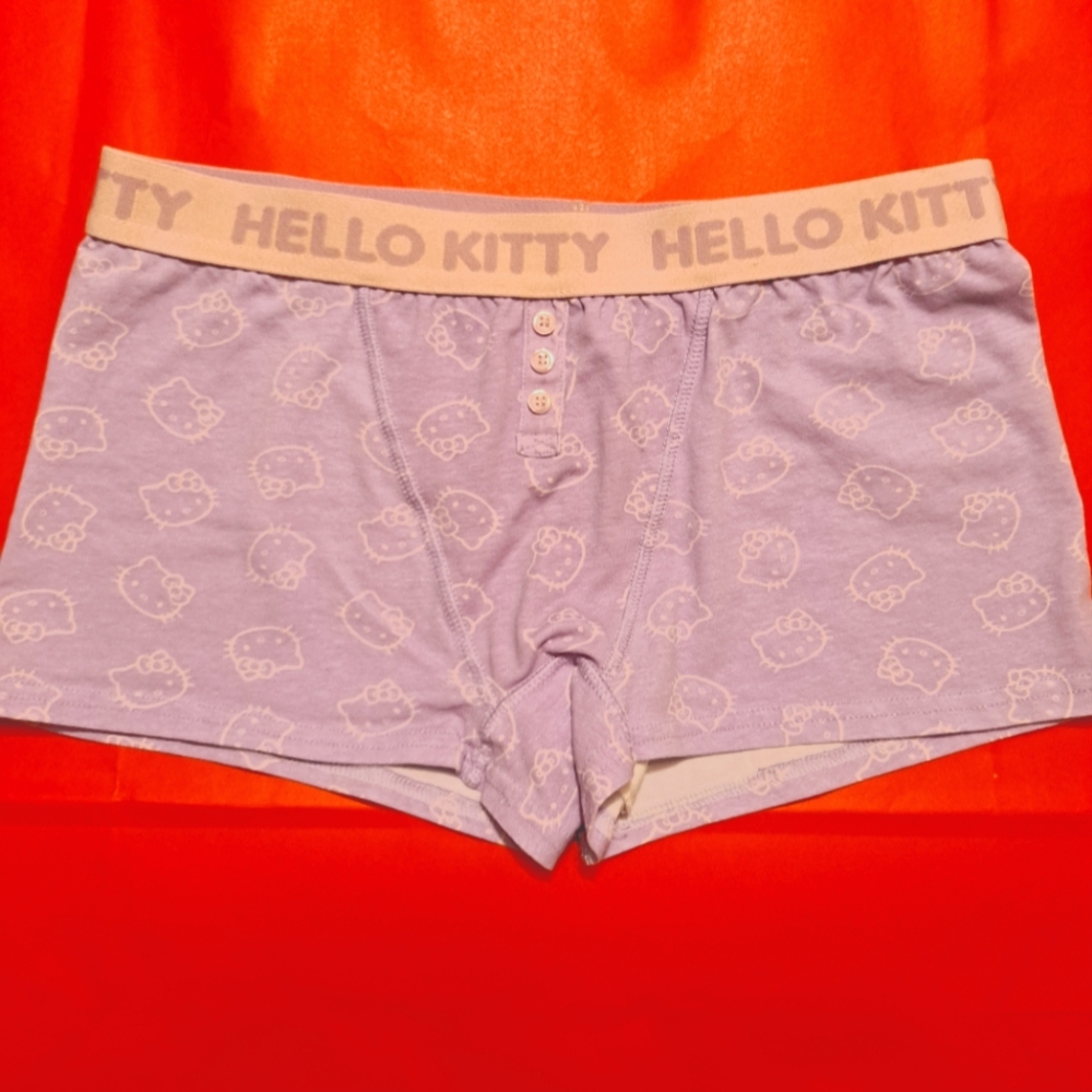 Hello Kitty Lillac Light Purple Boy Shorts